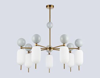 Светильник на штанге **37-80 см, 7*G9*28W, K, Ambrella Light High Light LH53106, латунь