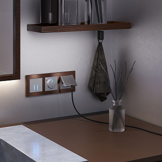 W1151106 Терморегулятор электромеханический для теплого пола, серебряный Werkel, 4690389156021