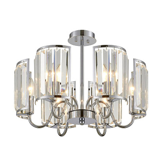 Люстра подвесная Citilux Грета CL333161, хром, диаметр 43 см