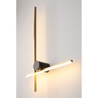 Бра 8,5*40*60 см, 1*LED, 12W, 3000K, Aployt BEATRIS APL.056.01.12, латунный