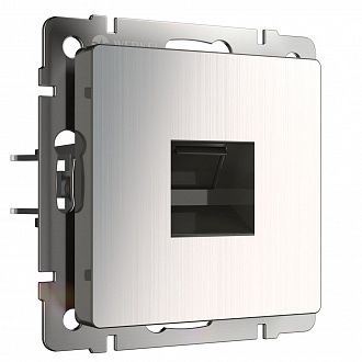 W1181002 Розетка Ethernet RJ-45, глянцевый никель Werkel, 4690389158247