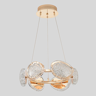 Светильник 40 см, 48W, 3000-6000K, Crystal Lux FELICIDAD SP48W LED, золото