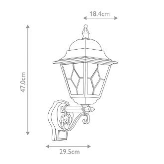 Настенный фонарь Elstead Exterior, Арт. NR1-PIR-BLACK