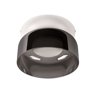 Потолочный светильник 17 см, 6W, 3000K, LOFT IT Totem 10466 Smoke, белый-дымчатый