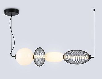 Подвесной светодиодный светильник 91,5*22*22- см, **W, 3000K, Ambrella Light High Light LH11010, черный
