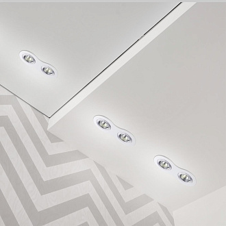 Встраиваемый светильник NOVOTECH MORUS 370391, GX5.3,20*9*2 см, белый, вр 17*8 см