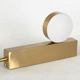 Бра настенное 8*13*40/140 см, 1*LED*5W 4000K Lussole Bridgeport LSP-7045 бронзовый