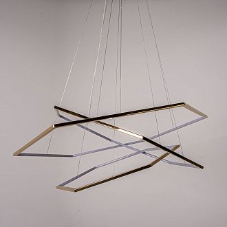 Подвесная люстра Vesanto Cameron Design House D80+100+120 **200 см, 3*LED*60W, 4000K, ImperiumLoft 40.2477, Золотистый