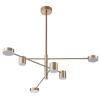 Люстра 30*99 см, 1*LED, 40W, 3000-6000K Arte Lamp Stanley A2476PL-40PB, Латунь