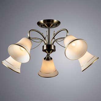 Потолочная люстра Arte Lamp Blossom A2709PL-5AB, диаметр 65 см, бронза