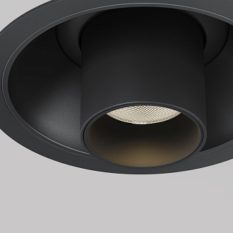 Встраиваемый светильник 3*3*21,6 см, LED, 7W, 3000К, Maytoni Technical Focus T C140RS-L200-7W3K-B черный, вр 7,5 см