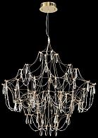 Подвесная люстра 100 см, 62W, 3000K, Wertmark Felicia WE336.62.306, золото