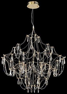 Подвесная люстра 100 см, 62W, 3000K, Wertmark Felicia WE336.62.306, золото