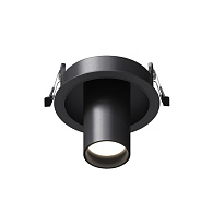 Встраиваемый светильник 5,4*5,4*10,9 см, 1*GU10, 10W, Maytoni Technical FOCUS S C048CL-01-GU10-B черный, вр 10,2 см