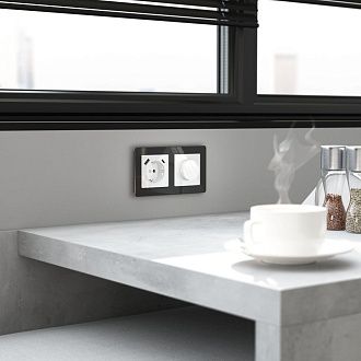 W1142041 Диммер, белый акрил Werkel, 4690389197192