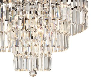 Подвесная люстра Vele Luce Fata VL3173P10, диаметр 60 см, хром