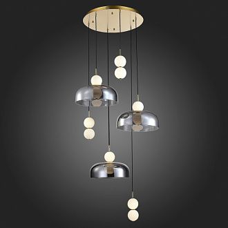Светильник подвесной 1*LED*42W, St Luce Ode SL6112.203.42, золотистый