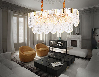 Люстра подвесная 85*30*32*62 см, E27 W, К, золото Ambrella Traditional Traditional TR5389