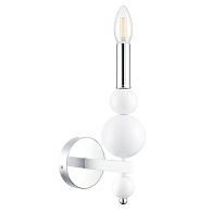 Бра *10*-30 см, 1*E14*40W, Lumion NANA 8260/1W, белый, хром