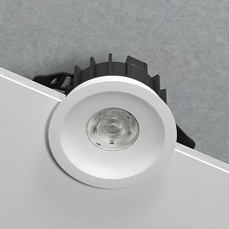 Потолочный акцентный светильник 11*11*5 см, LED, 15W, 4000K, Elektrostandard Combi 25068/LED, белый, вр 9,1 см