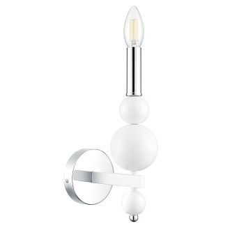Бра *10*-30 см, 1*E14*40W, Lumion NANA 8260/1W, белый, хром