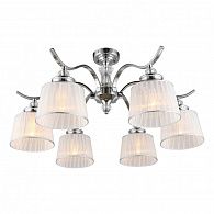 Потолочная люстра Omnilux Arosio OML-88407-06, диаметр 80 см, хром