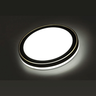 Cветильник 39*7 см, LED 48W, 3000-4200-6300 К, IP43, белый/черный/медный, пластик Sonex Akuna, 7620/DL