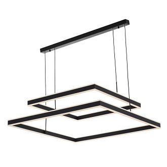 Люстра 80*30-120 см, 150W, 3000-5500К CL719K211 Дуэт Черный