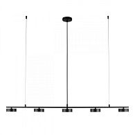 Подвесной светильник 120*10*30-140 см 35W, 3000K, Aployt Usia APL.047.03.35, черный