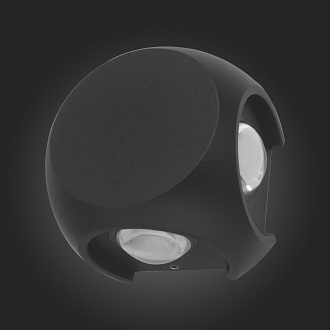 Светильник уличный настенный 6 см, 4W 4000K ST LUCE VOLTI SL9505.401.01 Черный