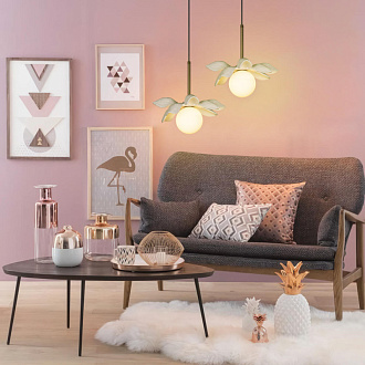 Подвесной светильник 27*34,5 см, 1*G9 Loft it Monro 10213/A Black