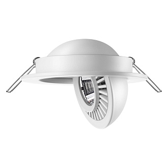 LED светильник 11 см, 9W, 4000K, Novotech Gesso 358815, белый, вр 9 см