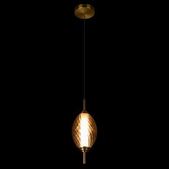 Подвесной светильник *12*-27,5 см, 1*LED*30W, 4000K, LOFT IT Helix 10421/A Amber, бронзовый