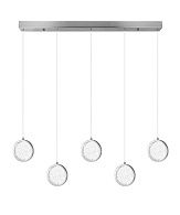 Люстра L700 x H1300, мм, 35W 4000K, CHROME (Хром) NewRgy D2061-DW-L5 CHROME