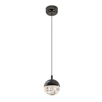 Подвесной светильник 12*80/200 см, LED 7W MODESTYLE MS.2345.1 BK жемчужный черный