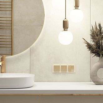 W1171210 Розетка влагозащ. с зазем. с защит. крышкой и шторками N, шампань рифленый Werkel, 4690389213137