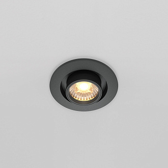Встраиваемый светильник 9,5*9,8 см, LED*10W, 3000 К, Hidden DL045-01-10W3K-B Maytoni Downlight, Черный, вр 7,5 см