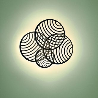 Бра 69,5*63,5*17 см, LED *  60W, 3000К Mantra Colladge 7230, черный