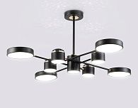 Люстра светодиодная на штанге **37- см, **W, 3000-6000K, Ambrella Light Comfort FL51629, черный, золото