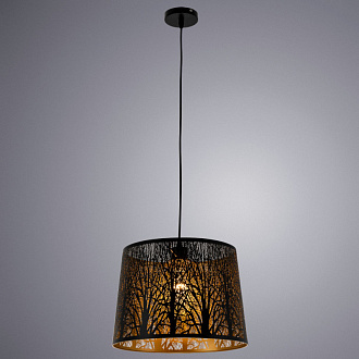 Светильник подвесной Arte Lamp Celesta A2769SP-1BK, диаметр 35 см, черный