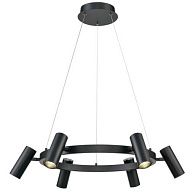 Подвесной светильник  63*120 см, 6*LED черный Vele Luce Neo VL10012P06