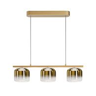 Подвесной светильник Maytoni MOD286PL-L12G3K 80*18*60-220 см, *LED*14W, 3000K, Maytoni Spirito MOD286PL-L12G3K, Золото