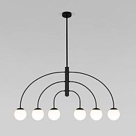 Светильник 111*13*59-139 см, 6*E27*40W, Eurosvet Cenacolo 30179/6, черный, a069124