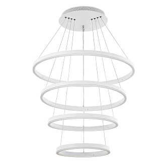 Подвесной cветильник 60*60*110 см, LED 148W, 3000 / 6000K, Белый LED4U 55000-4 WH
