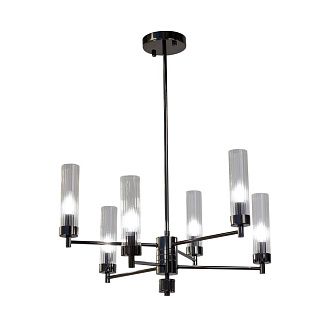 Люстра подвесная INDIGO SP6 PEARL BLACK