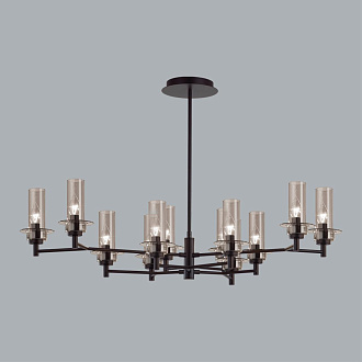 Люстра потолочная 31*56*20 см, 12*E14 Lumion Madonna 6555/12C черный
