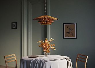 Подвесной светильник 45*45*214,5 см, 1*E27*60W, Maytoni Costa MOD394PL-01BS, латунный