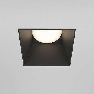 Светильник 13 см, Maytoni Downlight Share DL051-01-GU10-SQ-WB, черный, вр 8 см