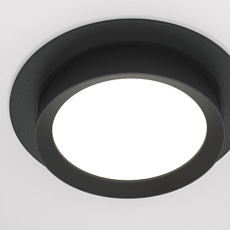 Светильник 11 см, Maytoni Downlight Hoop DL086-GX53-RD-B, черный, вр 9,5 см