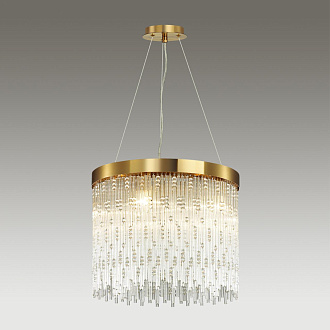 Подвесная люстра Odeon Light Refano 4848/5, диаметр 45 см, золото